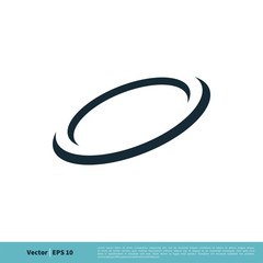 O Letter Ring Swoosh Icon Vector Logo Template Illustration Design. Vector EPS 10.