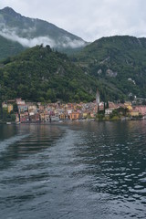 view of lake como mountains and village