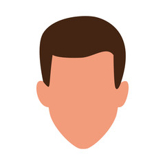 avatar man icon, flat design