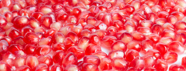 Pomegranate berries on a white background isolate