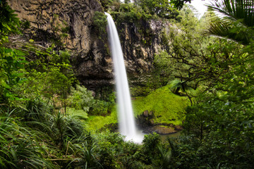 bridal veil falls waterfall in Raglan New Zealand