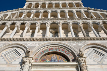 Wunderschöne Elegante Frau im Kleid in Pisa Italien
