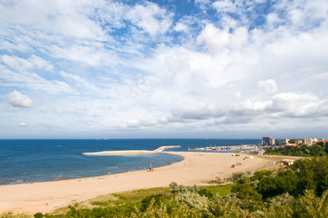 Modern Beach in Constanta, Romania