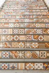 the one known as Escalera Cienfuegos, which goes from Calle Serrano to the square Eleuterio Ramirez, made of mosaic pieces.