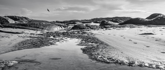 Derrynane Beach Kerry Ireland Archipelago Rocks Sunset