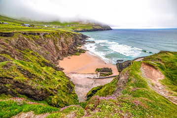Ring of Dingle Peninsula Kerry Ireland Cumenoole beach sharp stones Slea Head