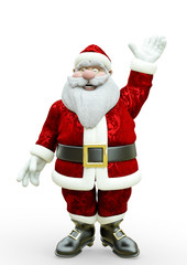 old santa waving