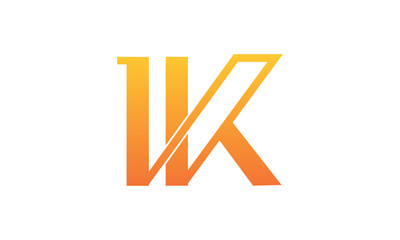 Lettering K logos vector