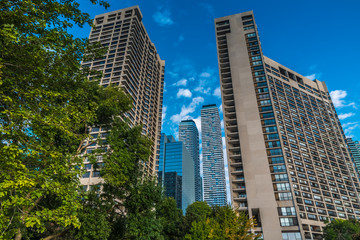 Fototapeta premium TORONTO, ONTARIO / CANADA - SEPTEMBER 21 2019: Toronto downtown. Daytime.