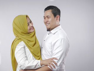 Happy Asian Muslim Couple