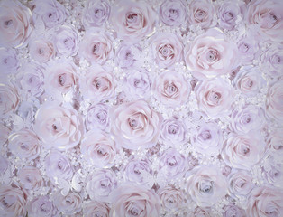 Obraz na płótnie Canvas Paper flower wall