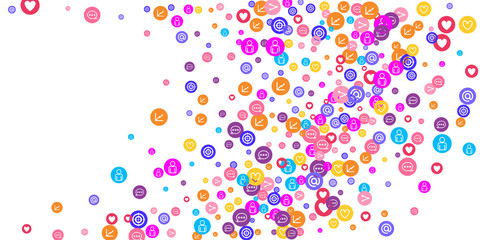 Social media marketing, Communication concept.