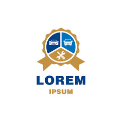 service car award bage / stamp / ribbon logo desin