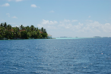 The first look at Ranveli Island from the ocean, the splendid Maldives