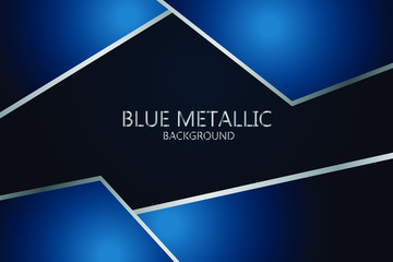 Blue Metallic Background