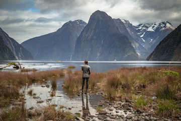 Milford Sound, Lone Young Woman