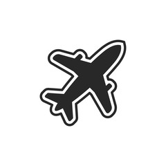 Airplane icon vector symbol illustration EPS 10