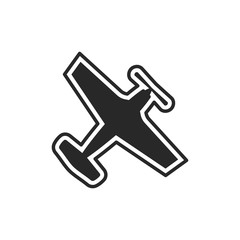 Airplane icon vector symbol illustration EPS 10