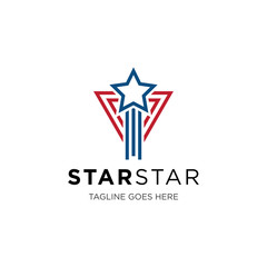 star logo and icon vector illustration design template