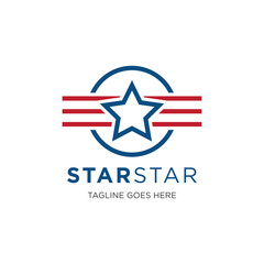 star logo and icon vector illustration design template