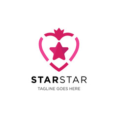 star logo and icon vector illustration design template