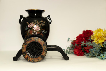 flower vase isolated on white background