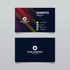 Modern colorful bussines card template. Elegant element composition design with clean concept.