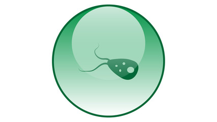 Micro organism icon vector design. Bacteria icon