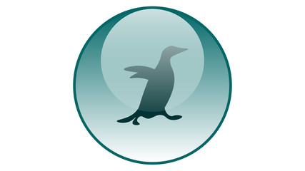 Penguin icon vector design. Penguin illustration