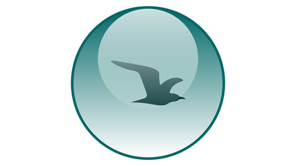 Bird icon vector design. Flying bird silhouette	