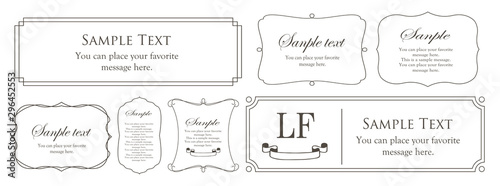 オシャレなフレーム デザインテンプレート Wall Mural Design Box オシャレなフレーム デザインテンプレート Wall Mural Design Box