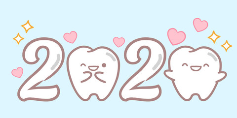 cartoon tooth hold 2020
