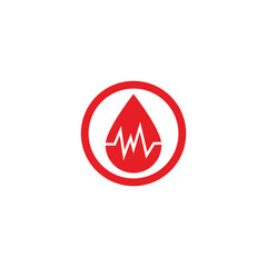 Blood logo template vector icon illustration