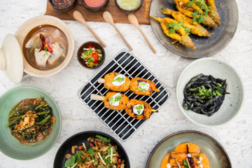 chinese food on a plate