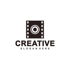 film logo template, design vector