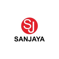 initial j s logo template, design vector