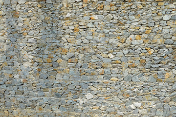 Stone background, texture of stone grey brick wall
