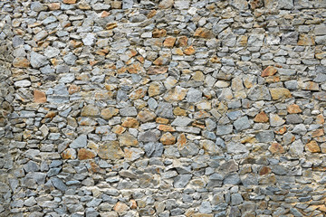 Stone background, texture of stone grey brick wall