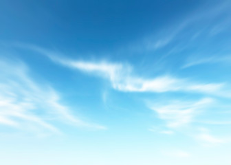 Blue sky clouds blurred during morning open view out windows beautiful summer spring and peaceful nature background.