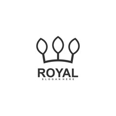 royal logo template, design vector