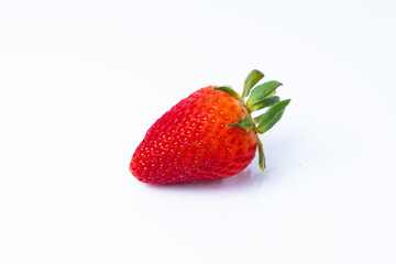 Strawberries isolated on white background