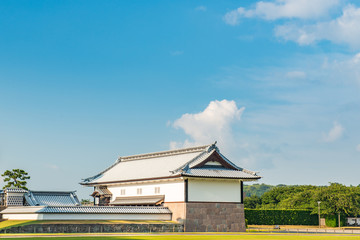 Kanazawa Castle Park in Kanazawa, Ishikawa, Japan. a famous historic site.