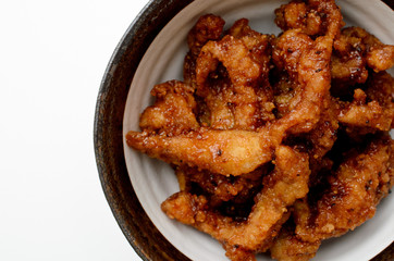 鶏皮の唐揚げ
