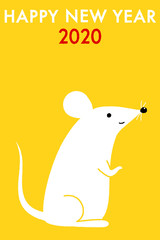 年賀状2020　ねずみ