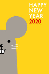 年賀状2020　ねずみ