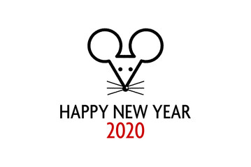 年賀状2020　ねずみ