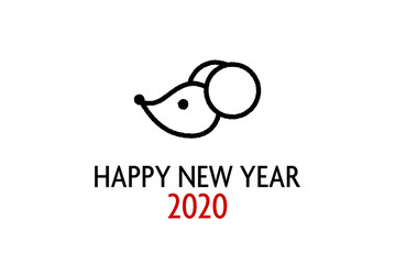 年賀状2020　ねずみ