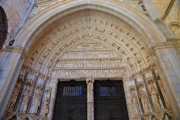 Santa Iglesia Catedral Primada de Toledo, Catedral Primada Santa Maria de Toledo, Spain built in Mudejar gothic style.