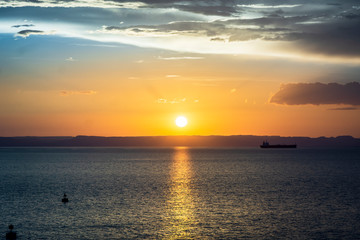 Atardecer en la playa