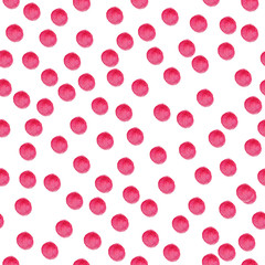 Watercolor seamless pattern with hearts.